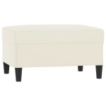 vidaXL Taburet, crem, 70x55x41 cm, catifea vidaXL Taburet, crem, 70x55x41 cm, catifea