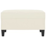 vidaXL Taburet, crem, 70x55x41 cm, catifea vidaXL Taburet, crem, 70x55x41 cm, catifea