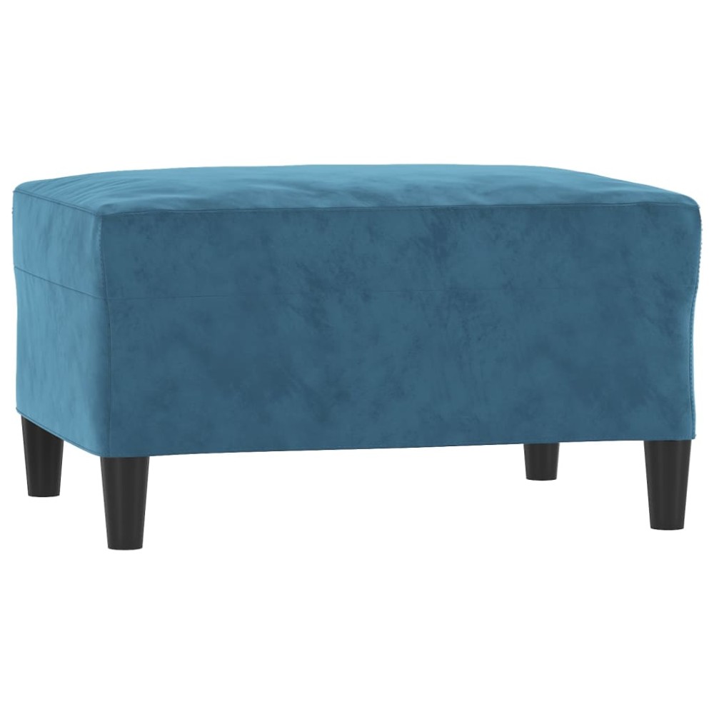 vidaXL Taburet, albastru, 70x55x41 cm, catifea