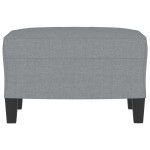 vidaXL Taburet, gri deschis, 60x50x41 cm, material textil vidaXL Taburet, gri deschis, 60x50x41 cm, material textil