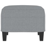 vidaXL Taburet, gri deschis, 60x50x41 cm, material textil vidaXL Taburet, gri deschis, 60x50x41 cm, material textil