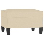vidaXL Taburet, crem, 60x50x41 cm, material textil vidaXL Taburet, crem, 60x50x41 cm, material textil