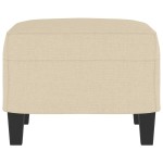 vidaXL Taburet, crem, 60x50x41 cm, material textil vidaXL Taburet, crem, 60x50x41 cm, material textil