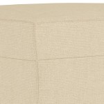 vidaXL Taburet, crem, 60x50x41 cm, material textil vidaXL Taburet, crem, 60x50x41 cm, material textil