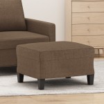 vidaXL Taburet, maro, 60x50x41 cm, material textil vidaXL Taburet, maro, 60x50x41 cm, material textil