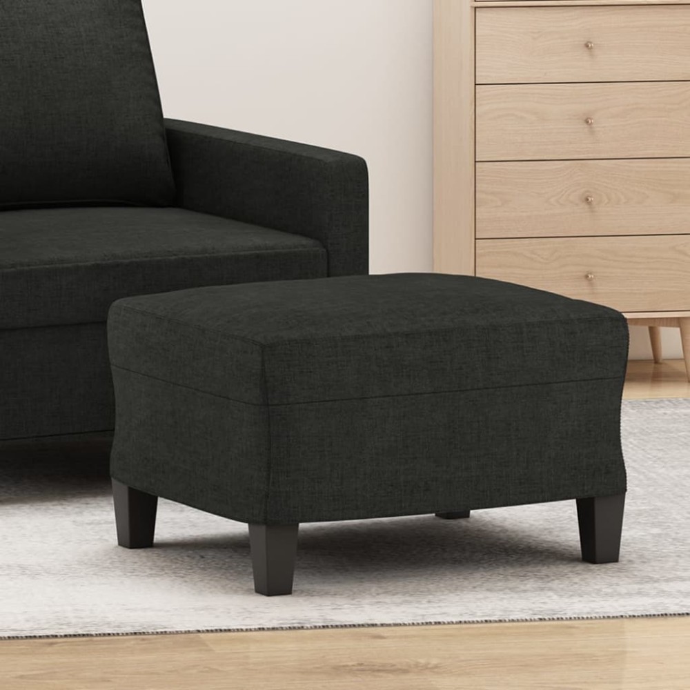 vidaXL Taburet, negru, 60x50x41 cm, material textil