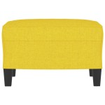 vidaXL Taburet, galben deschis, 60x50x41 cm, material textil vidaXL Taburet, galben deschis, 60x50x41 cm, material textil