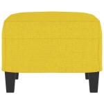vidaXL Taburet, galben deschis, 60x50x41 cm, material textil vidaXL Taburet, galben deschis, 60x50x41 cm, material textil