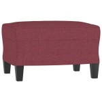 vidaXL Taburet, roșu vin, 60x50x41 cm, material textil vidaXL Taburet, roșu vin, 60x50x41 cm, material textil
