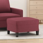 vidaXL Taburet, roșu vin, 60x50x41 cm, material textil vidaXL Taburet, roșu vin, 60x50x41 cm, material textil