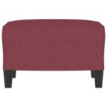 vidaXL Taburet, roșu vin, 60x50x41 cm, material textil vidaXL Taburet, roșu vin, 60x50x41 cm, material textil