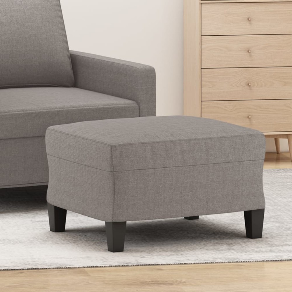 vidaXL Taburet, gri taupe, 60x50x41 cm, material textil