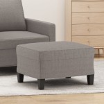 vidaXL Taburet, gri taupe, 60x50x41 cm, material textil vidaXL Taburet, gri taupe, 60x50x41 cm, material textil