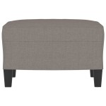 vidaXL Taburet, gri taupe, 60x50x41 cm, material textil vidaXL Taburet, gri taupe, 60x50x41 cm, material textil