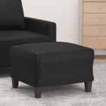vidaXL Taburet, negru, 60x50x41 cm, piele ecologică vidaXL Taburet, negru, 60x50x41 cm, piele ecologică