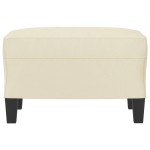 vidaXL Taburet, crem, 60x50x41 cm, piele ecologică vidaXL Taburet, crem, 60x50x41 cm, piele ecologică