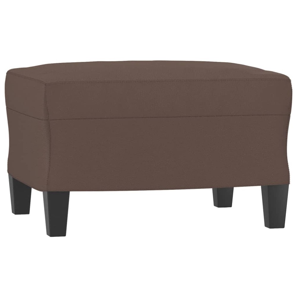 vidaXL Taburet, maro, 60x50x41 cm, piele ecologică