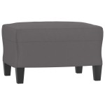 vidaXL Taburet, gri, 60x50x41 cm, piele ecologică vidaXL Taburet, gri, 60x50x41 cm, piele ecologică