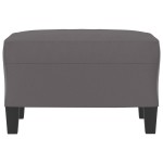 vidaXL Taburet, gri, 60x50x41 cm, piele ecologică vidaXL Taburet, gri, 60x50x41 cm, piele ecologică