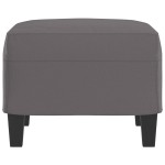 vidaXL Taburet, gri, 60x50x41 cm, piele ecologică vidaXL Taburet, gri, 60x50x41 cm, piele ecologică