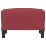 vidaXL Taburet, roșu vin, 60x50x41 cm, piele ecologică vidaXL Taburet, roșu vin, 60x50x41 cm, piele ecologică