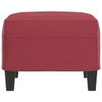 vidaXL Taburet, roșu vin, 60x50x41 cm, piele ecologică vidaXL Taburet, roșu vin, 60x50x41 cm, piele ecologică
