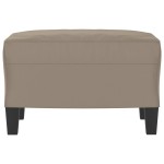 vidaXL Taburet, gri taupe, 60x50x41 cm, microfibră vidaXL Taburet, gri taupe, 60x50x41 cm, microfibră