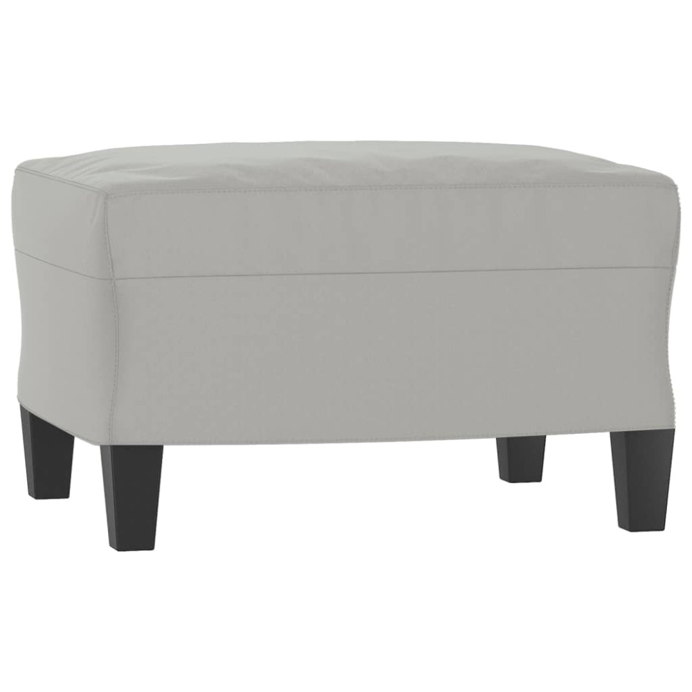 vidaXL Taburet, gri deschis, 60x50x41 cm, microfibră