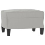 vidaXL Taburet, gri deschis, 60x50x41 cm, microfibră vidaXL Taburet, gri deschis, 60x50x41 cm, microfibră