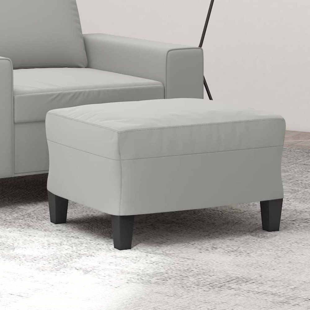 vidaXL Taburet, gri deschis, 60x50x41 cm, microfibră