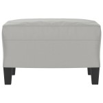 vidaXL Taburet, gri deschis, 60x50x41 cm, microfibră vidaXL Taburet, gri deschis, 60x50x41 cm, microfibră