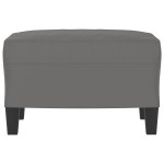 vidaXL Taburet, gri închis, 60x50x41 cm, microfibră vidaXL Taburet, gri închis, 60x50x41 cm, microfibră