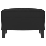 vidaXL Taburet, negru, 60x50x41 cm, microfibră vidaXL Taburet, negru, 60x50x41 cm, microfibră