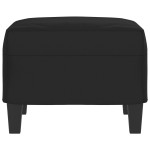 vidaXL Taburet, negru, 60x50x41 cm, microfibră vidaXL Taburet, negru, 60x50x41 cm, microfibră
