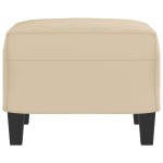 vidaXL Taburet, crem, 60x50x41 cm, microfibră vidaXL Taburet, crem, 60x50x41 cm, microfibră