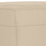 vidaXL Taburet, crem, 60x50x41 cm, microfibră vidaXL Taburet, crem, 60x50x41 cm, microfibră