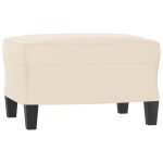 vidaXL Taburet, bej, 60x50x41 cm, țesătură microfibră vidaXL Taburet, bej, 60x50x41 cm, țesătură microfibră