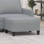 vidaXL Taburet, gri deschis, 70x55x41 cm, material textil vidaXL Taburet, gri deschis, 70x55x41 cm, material textil