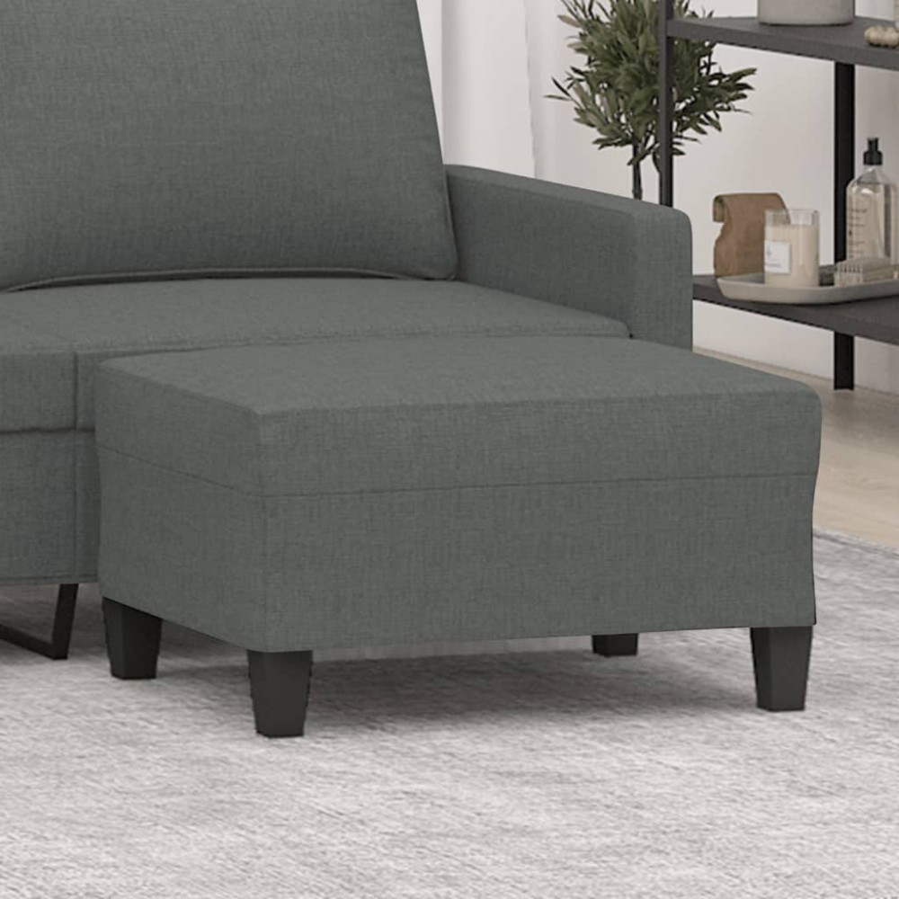 vidaXL Taburet, gri închis, 70x55x41 cm, material textil