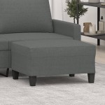vidaXL Taburet, gri închis, 70x55x41 cm, material textil vidaXL Taburet, gri închis, 70x55x41 cm, material textil