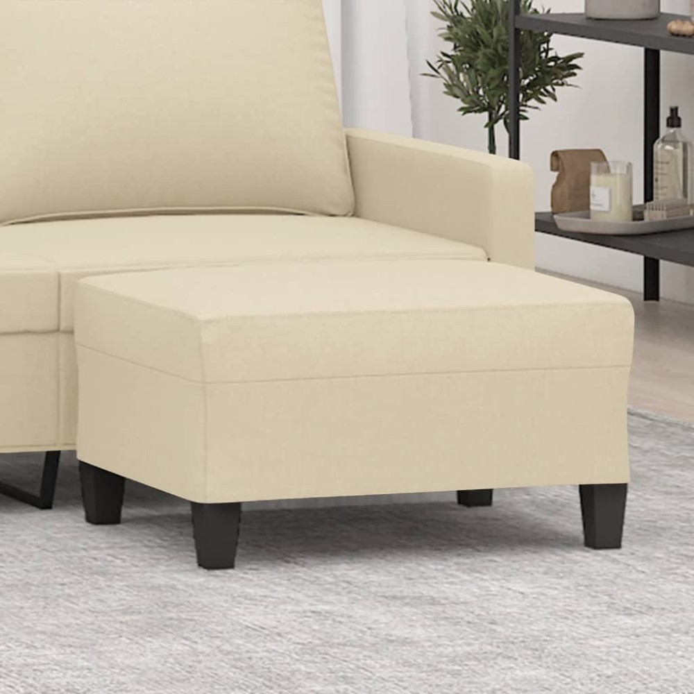 vidaXL Taburet, crem, 70x55x41 cm, material textil