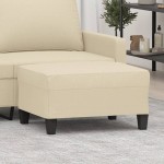 vidaXL Taburet, crem, 70x55x41 cm, material textil vidaXL Taburet, crem, 70x55x41 cm, material textil