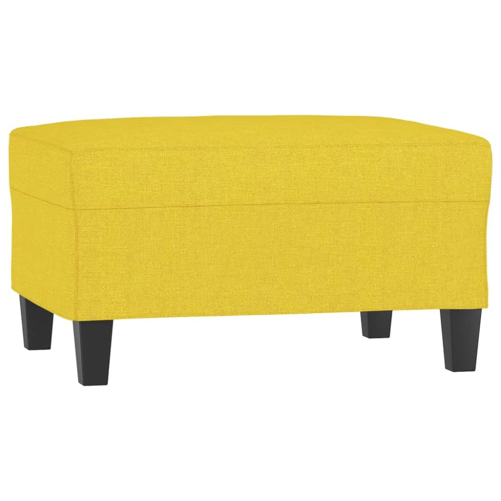 vidaXL Taburet, galben deschis, 70x55x41 cm, material textil