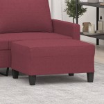 vidaXL Taburet, roșu vin, 70x55x41 cm, material textil vidaXL Taburet, roșu vin, 70x55x41 cm, material textil