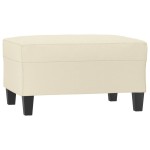 vidaXL Taburet, crem, 70x55x41 cm, piele ecologică vidaXL Taburet, crem, 70x55x41 cm, piele ecologică