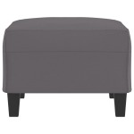vidaXL Taburet, gri, 70x55x41 cm, piele ecologică vidaXL Taburet, gri, 70x55x41 cm, piele ecologică