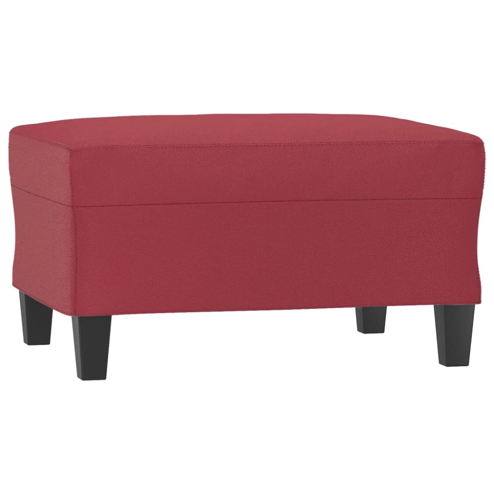 vidaXL Taburet, roșu vin, 70x55x41 cm, piele ecologică