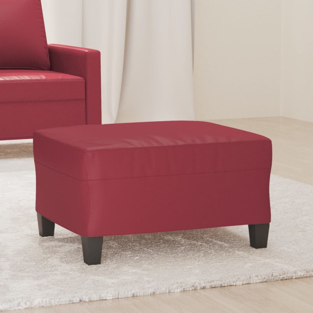 vidaXL Taburet, roșu vin, 70x55x41 cm, piele ecologică