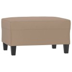vidaXL Taburet, cappuccino, 70x55x41 cm, piele ecologică