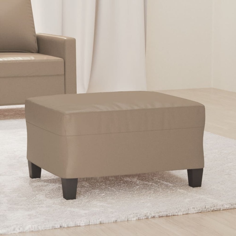 vidaXL Taburet, cappuccino, 70x55x41 cm, piele ecologică